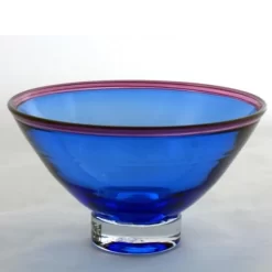 Twists Glass - Small Spirit Bowl Purple/Blue