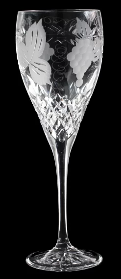 Sale Executive Crystal Large Wine Glass GrapeVine Cut £58.66 £33.00
