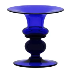 Bristol Glass Blue Small Candlestick BB032