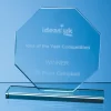 15cm X 12mm Jade Glass Octagon Award £38.68