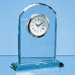 17cm Jade Glass Arch Clock £51.28