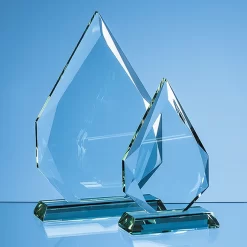 15cm X 19mm Jade Glass Facetted Diamond Peak Award £48.13