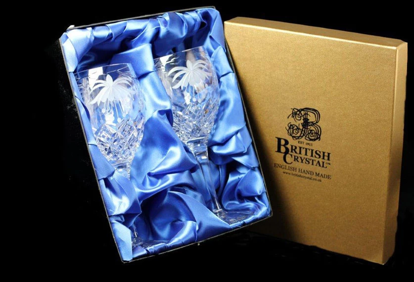 Sale Brierley Presentation Box Of 2 Fuchsia Crystal Glass Goblets £145.78 £82.00 1 Sale Brierley Presentation Box Of 2 Fuchsia Crystal Glass Goblets £145.78 £82.00