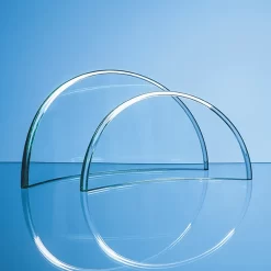 12.5cm X 24.5cm X 1cm Jade Glass Half Moon Crescent £62.30