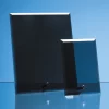 15cm X 10cm Smoked Black Glass Rectangle With Chrome Pin £16.80