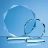 11.5cm X 15mm Jade Glass Facetted Octagon Award £37.45