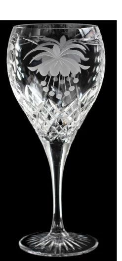 Executive Crystal Fuschia Large Wine Glass
