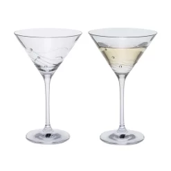 DARTINGTON Glitz Martini Glass Pair ST2557/6/N/P