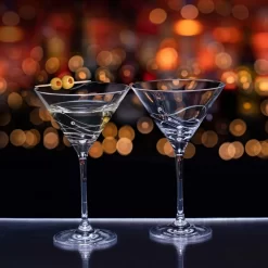 DARTINGTON Glitz Martini Glass Pair ST2557/6/N/P -Household Glassware st2557 6 n p mood 1635170030