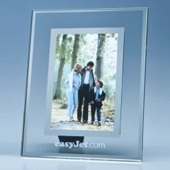 Clear Glass Frame With Mirror Inlay For 4" X 6" Photo, V £28.35