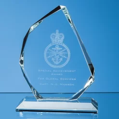 15cm X 15mm Clear Glass Facetted Ice Peak Award £49.00