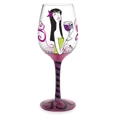 Wine Girl Hand-Decorated Wine Glass 4 Wine Girl Hand-Decorated Wine Glass - Image 4