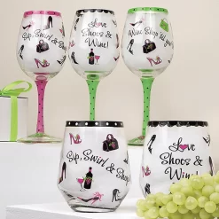 Love Shoes & Wine Hand-Decorated Wine Glass -Household Glassware untitled 29 5