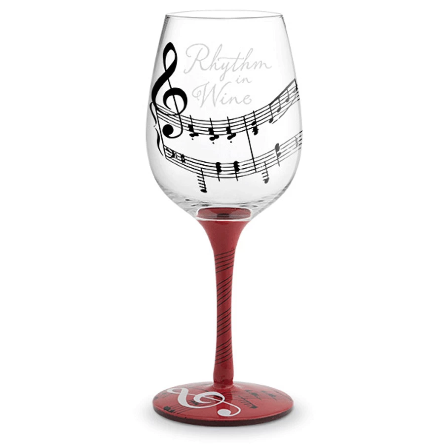 Rhythm In Wine Hand-Decorated Wine Glass 1 Rhythm In Wine Hand-Decorated Wine Glass