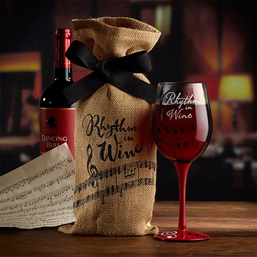 Rhythm In Wine Hand-Decorated Wine Glass 3 Rhythm In Wine Hand-Decorated Wine Glass - Image 3