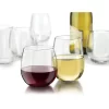 Libbey Vina Stemless Red And White Wine Glass Set(Set Of 12)